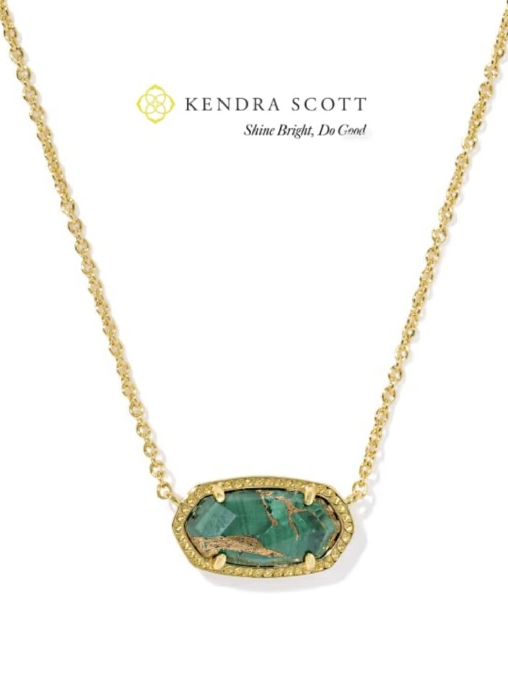 Kendra Scott Elisa Gold Short Pendant Necklace